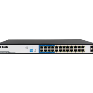 D-LINK 26-PORT GIGABIT SMART MANAGED POE+ SWITCH WITH 24 POE+ PORTS (8 LONG REACH 250M) AND 2 SFP PORTS - DGS-F1210-26PS